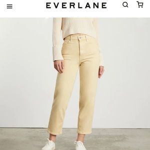 NWT Everlane Way High Jean in soybean tall